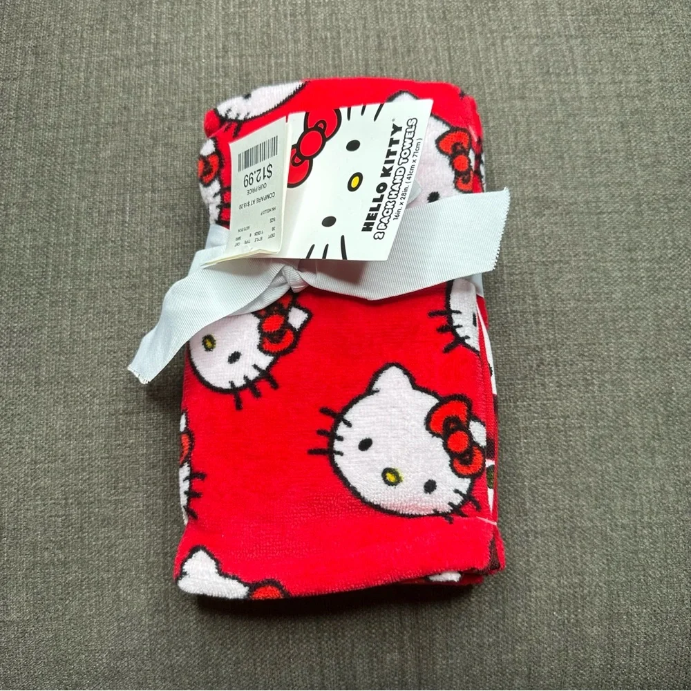 Hello Kitty 2 Pack Hand Towels